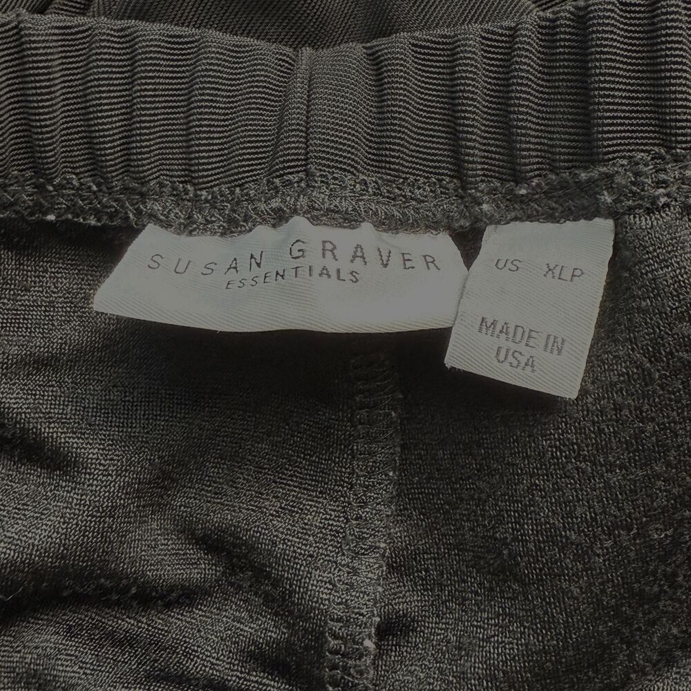 Susan Graver Essentials Lustra Knit Petite Skinny Pant A7933 USA  Black SZ XL P - Picture 4 of 10